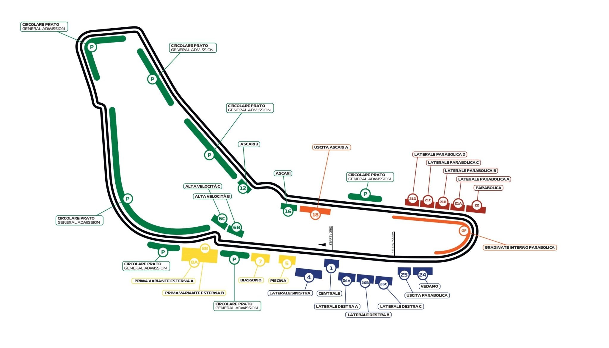 F1-arrangement Monza F1 2026 (via Brussel)