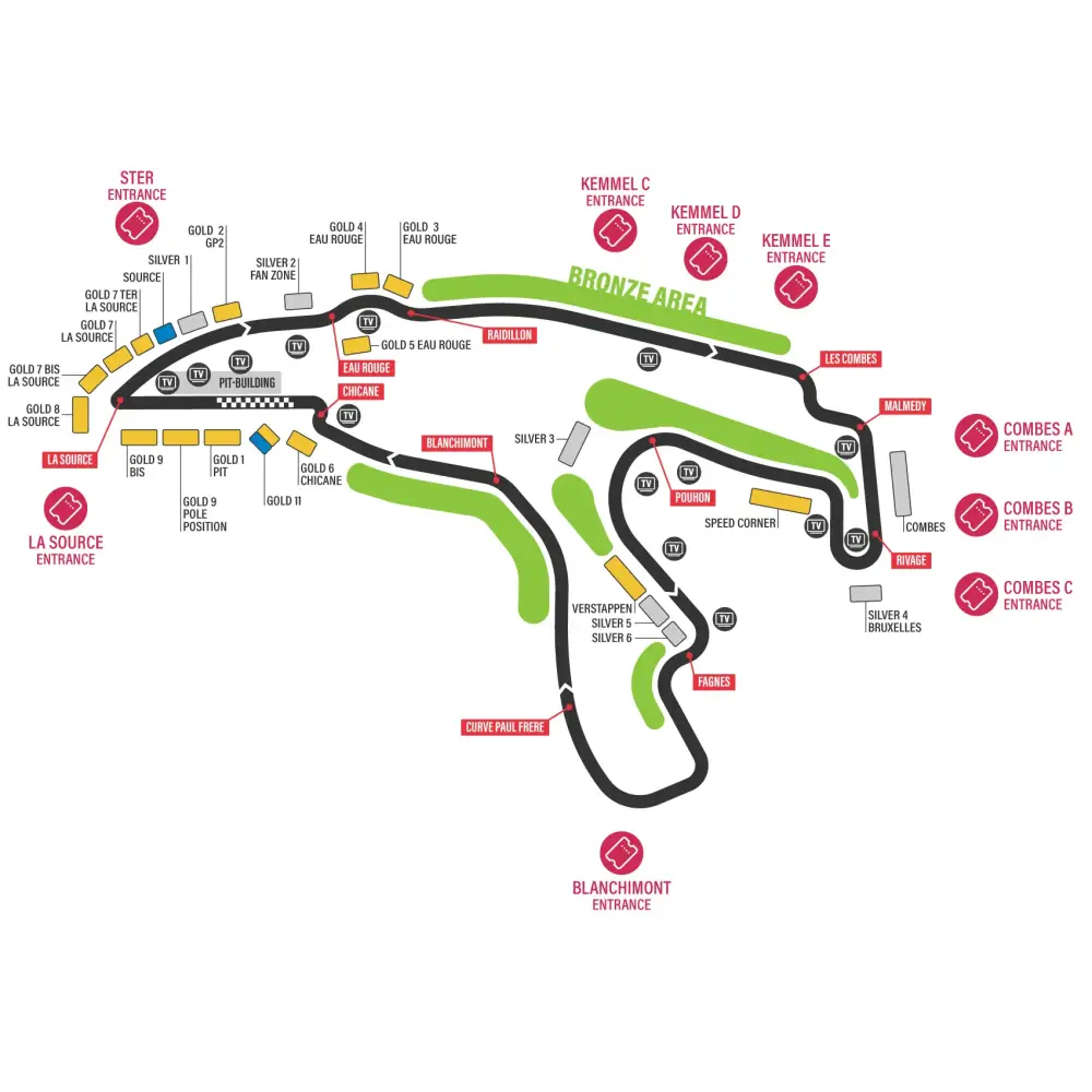 F1 Belgium Spa 2025 Friday - BUDGET DEAL - Grandstand Silver 2 - Tickets